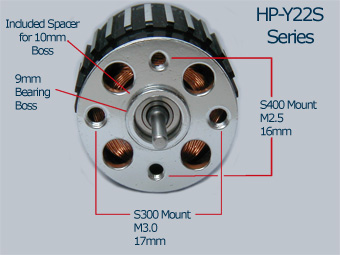 [���ܼ�] HP_YC22S_5000 [HP] YC22S Short Motor (5,000kv) -  1/18 EP Car