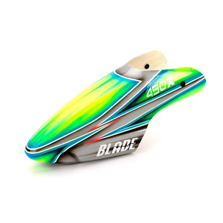[���ܼ�] BLH4381B BLH4381B Fiberglass canopy for the Blade 450 silver/green