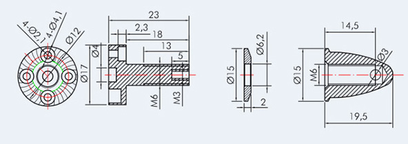 [���ܼ�] AT2317 M6 (AWD12010059) [T-MOTOR] AT2308, AT2312, AT2317 ���� ���Ӿ����