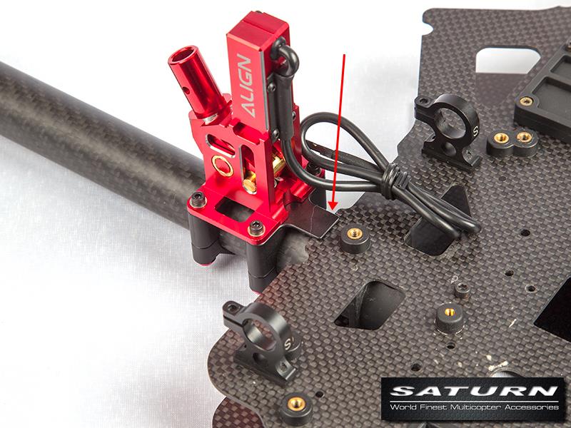 [���ܼ�] M480021-R [SATURN] 690L Retract Landing Gear Mounting Block(RED)