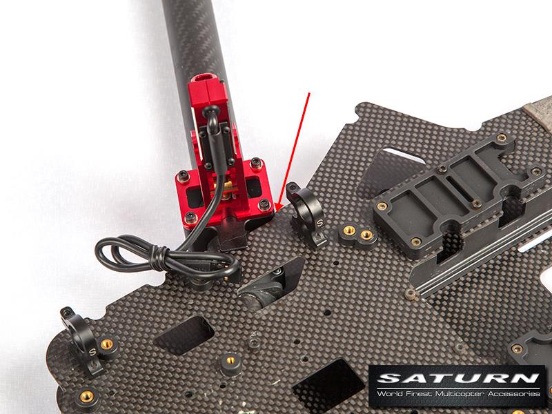 [���ܼ�] M480021-R [SATURN] 690L Retract Landing Gear Mounting Block(RED)