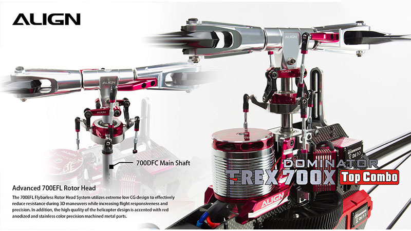 [���ܼ�] RH70E35XW [ALIGN] T-Rex700X Dominator TOP Combo - �����Ǹ�