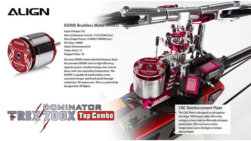 [���ܼ�] RH70E35XW [ALIGN] T-Rex700X Dominator TOP Combo - �����Ǹ�
