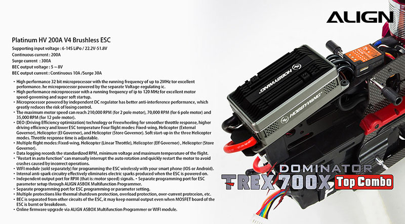 [���ܼ�] RH70E35XW [ALIGN] T-Rex700X Dominator TOP Combo - �����Ǹ�