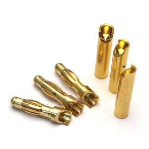 4.0mm ��� ������ 3�� - HV Type 4mm Gold Connector Male And Female 3pair �����
