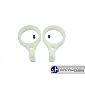 [MH] Delrin Tail Push Rod Guides(White) for T-Rex500 