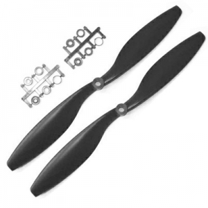 [GF] 1245 (12x4.5) Slow Fly / ABS / Black, ����ġ (2pcs) 