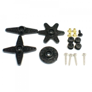 [HC] 25T / 3F �ö�ƽ �⺻ȥ ��Ʈ (Futaba, Hitec ǥ�ؼ��� ȣȯ) 25T 3F Servo Arm Set