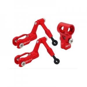 CNC AL DFC Head Combo (Red) - Blade Nano CPX, CPS 