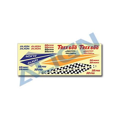 [���ܼ�] HN6045T [Align] T-Rex600N Canopy Decal