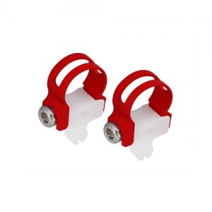 CNC AL Tail Push Rod Guide Set (Red) - Blade 180 CFX 