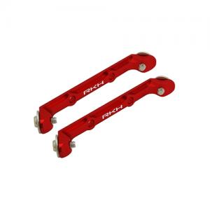 CNC AL Landing Gear Base Set (Red) (Spare parts for 180CFX721) - Blade 180 CFX 
