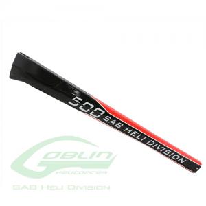 Carbon Fiber Tail Boom SAB Red/Carbon - Goblin 500 [H9032-S] 