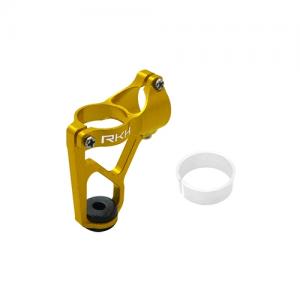 CNC AL 8.0 or 8.5mm Brushed Motor Mount (Gold) - RKH 135RQX/Blade Glimpse 