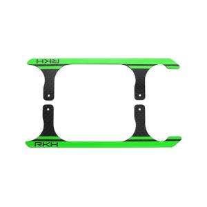 CNC 3K Pure Carbon Fiber Landing Skid Set (Black-Green) - Blade 230 S �ɼ� 