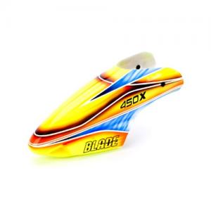 BLH4381C Fiberglass canopy for the Blade 450 orange/blue 
