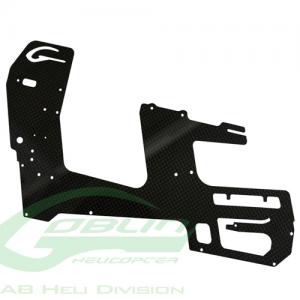 H0322-S - Carbon Fiber 2mm Main Frame (1pc) - Goblin 500 