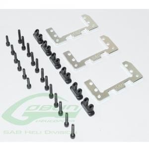 H0314-S - Aluminum 36mm Mini Servo Support - Goblin 500 