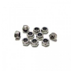 M6 ���Ϸ� �� ��Ʈ (�����θ���, 10����) Niylon Locking Nut(Stainless Steel)