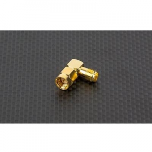 SMA �÷��� �� SMA �� 90�� ���׳� ��ȯ �ƴ��� SMA Plug Male to SMA Jack Adaptor for 5.8Ghz FPV Antenna