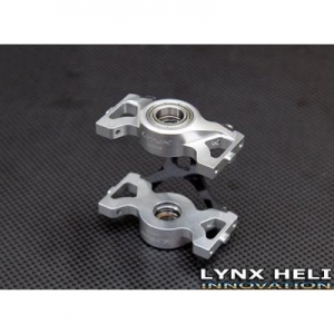[Lynx] T-Rex700 Main Shaft Bearing System Block(w/CF X-Plate) 