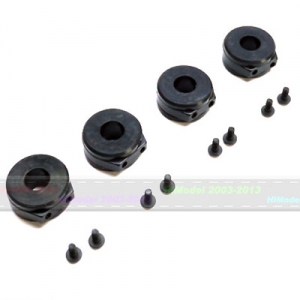 ��Ƽ���� ī�� ������ ������ CNC �˷�̴� ��� ���� ���� (4pcs / d8mm) d8mm CNC Aluminum Fixing Base with Shock Absorbing Rubber (4pcs) - Black