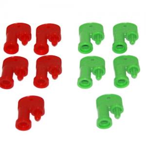 ��Ƽ����ũ Red Green (Each 5Pcs) (6.0mm ��������Ϳ�) 