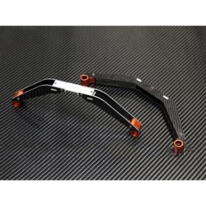 [TR] T-Rex550/600 Carbon/Metal Landing Skid (Orange) 