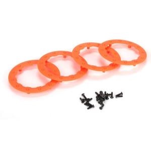 Beadlock Ring, Orange w/ Screws (4): 22SCT/TEN-MT 