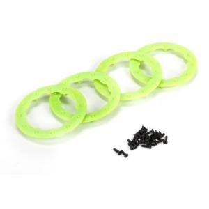Beadlock Ring, Green w/ Screws (4): 22SCT/TEN-MT 