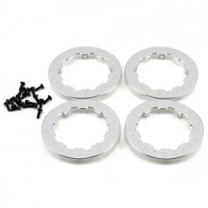 [LOSB7019] TEN-SCTE Beadlock Ring Set w/Screws - Chrome (4) 