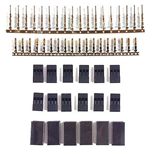���� ������ ���� DIY �͹̳� ŶƮ (Futaba/Hitec Ÿ�� 6��) Servo connector DIY kit
