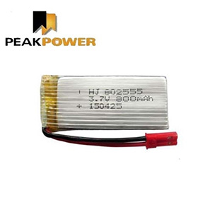[PEAKPOWER] 3.7V 800mah 25C ��Ƭ������ ���͸� - JST�� �β� 9.5mm