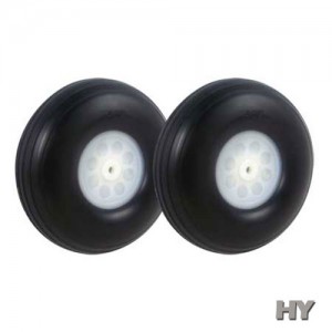 [HY] 95mm (3.75inch) Treaded Rubber Wheels 2pcs -���� ���� 