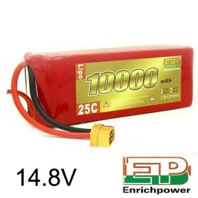 [���ܼ�] 10000-25C-14.8V [EP POWER] 14.8V 10000mAh 25C (XT90��)