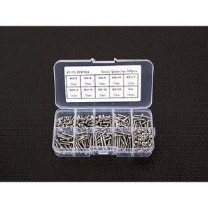 [TR] M3 ���� ���� + ��Ʈ ��Ʈ (�����η���, 340����) M3 Hexa Screw Bolt/Nut Set(Stainless Steel/340 pcs)