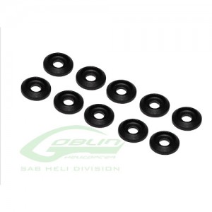 [SAB] H0007BM-S - Aluminum Finishing Washers Black Matte (10pcs) 