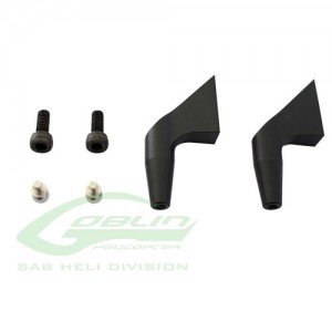 [SAB] H0183BM-S - Aluminum Main Blade Grip Arm (New Design) Black Matte - Goblin 700/770 