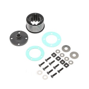 [TEAM LOSI] Diff Housing Set, Aluminum (1): DBXL-E 