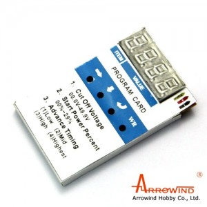 [Arrowind] ESC Program Card 
