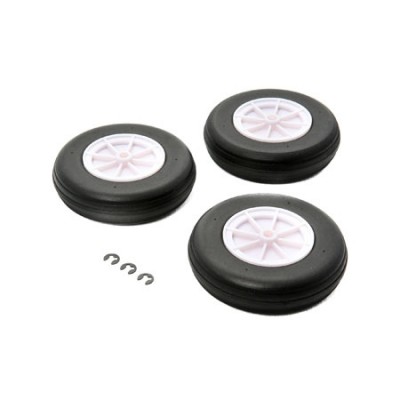 [���ܼ�] EFL1310 [E-FLITE] [����]Wheel Set (3): Carbon-Z T-28