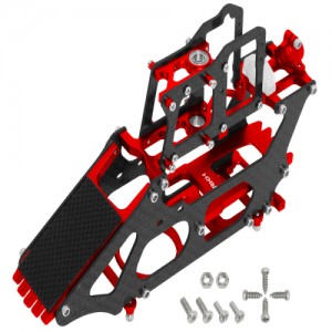 [RAKONHELI] CNC AL Carbon Main Frame Set (Red) - Blade 130 S �ɼ� 