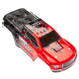 [ARRMA] AR402256 Body Pntd Decal Trim Red GRANITE 4x4 MEGA 