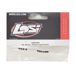 [TEAM LOSI] Set Screws, M3x4mm Cup Point(10) 