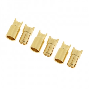 6.0mm ��� ������ 3�� (Short Type) 6mm Gold Connector Male And Female 3pair