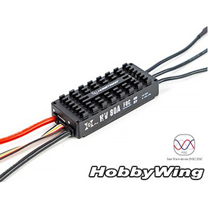 [Hobbywing] Sine-Wave ESC(80A/HV) for Xrotor8(8120) Motor (Black/G1/G2) 