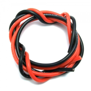 AWG24 �Ǹ��� ���̺� 1.4mm x 1M ���ӱ� ���͸� ���� ���弱�� 24 AWG Silicone Cable 100cm