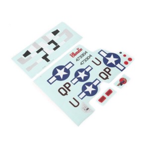 [E-FLITE(Blade)] Decal Sheet: P-51D 1.2m 
