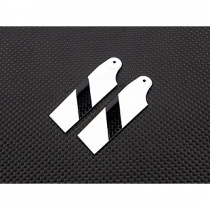 [TR] 65mm Carbon Fiber Tail Blade for 450 Class (White) 