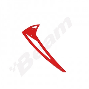[E4-9048] Painted Tail Vertical Fin(Red) : SE(E4-9048) 
